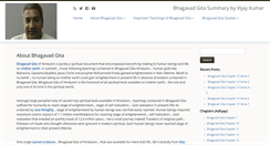 Desktop Screenshot of bhagavadgitasummary.com