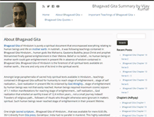 Tablet Screenshot of bhagavadgitasummary.com
